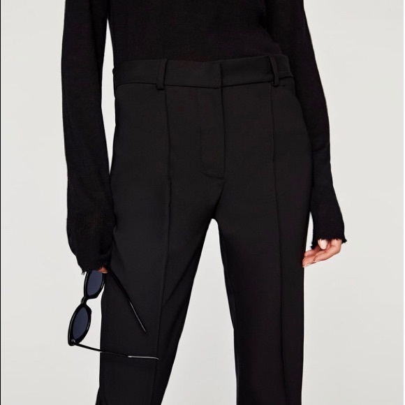 zara bootcut trousers